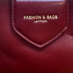 Burgundy Leather Mini Bag